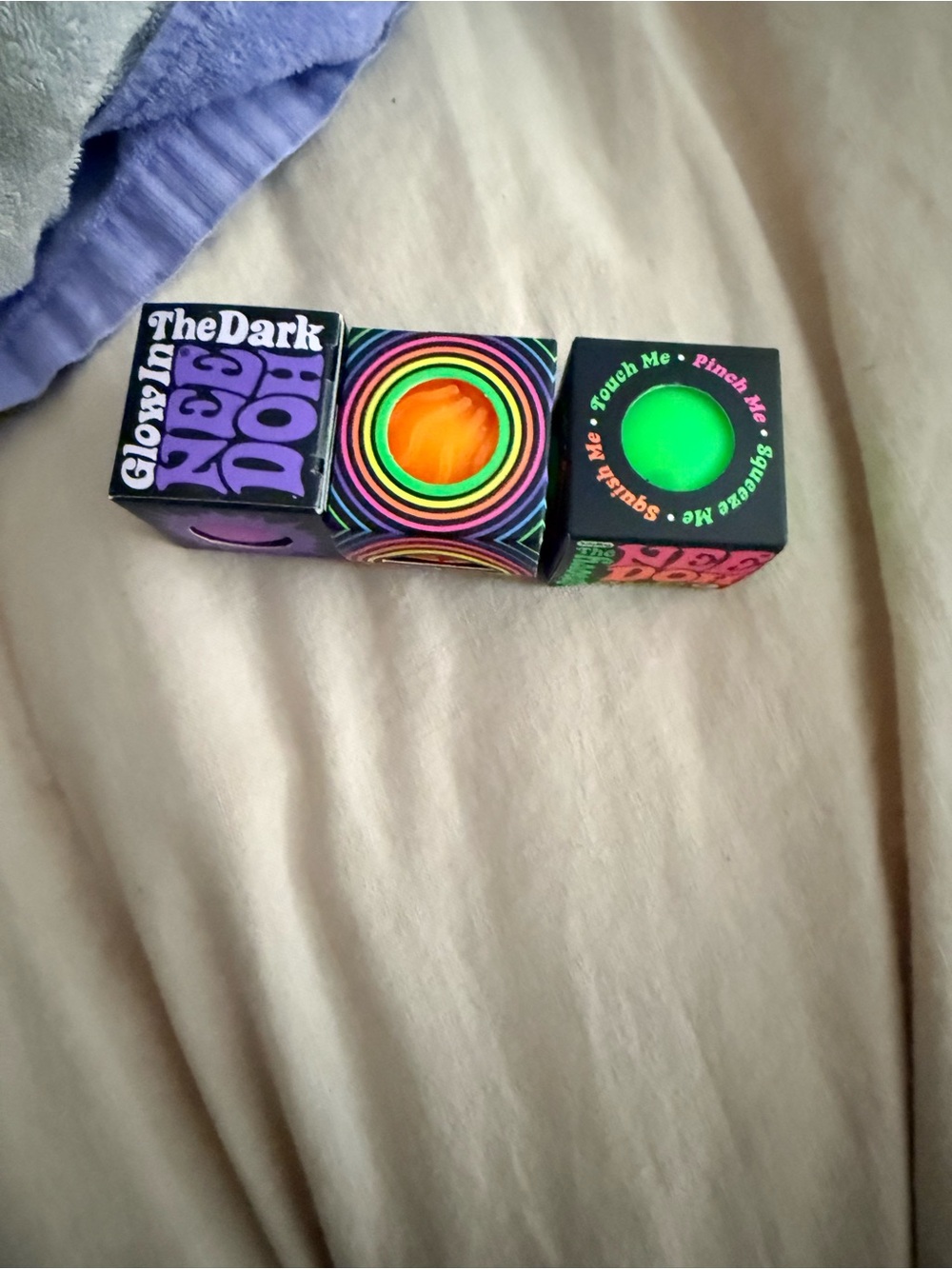Needoh teenie set of 3  in the Dark